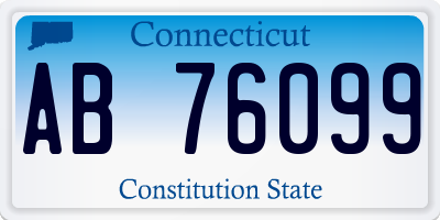 CT license plate AB76099