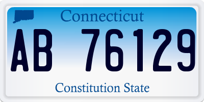CT license plate AB76129
