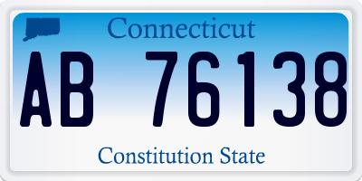 CT license plate AB76138