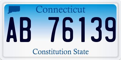 CT license plate AB76139