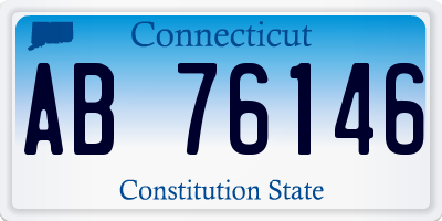 CT license plate AB76146