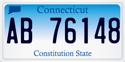 CT license plate AB76148