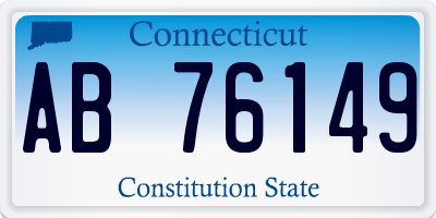 CT license plate AB76149