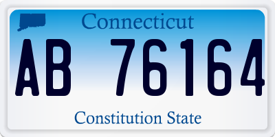 CT license plate AB76164