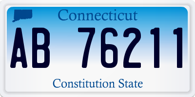 CT license plate AB76211