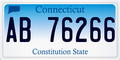 CT license plate AB76266