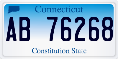 CT license plate AB76268