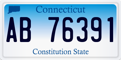 CT license plate AB76391