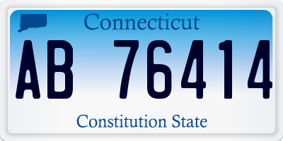 CT license plate AB76414