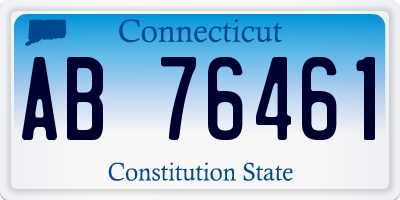 CT license plate AB76461