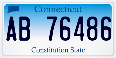 CT license plate AB76486