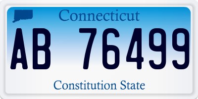 CT license plate AB76499
