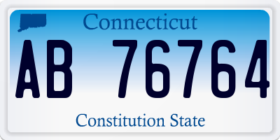 CT license plate AB76764