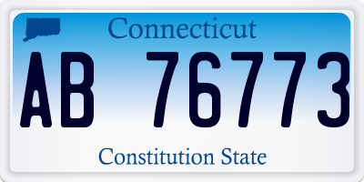 CT license plate AB76773