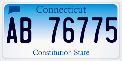 CT license plate AB76775