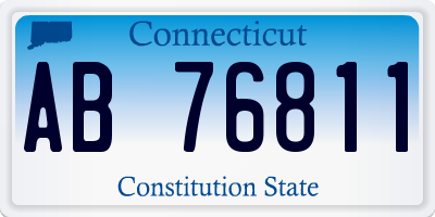 CT license plate AB76811