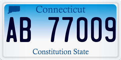 CT license plate AB77009