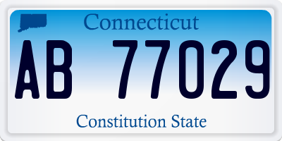 CT license plate AB77029