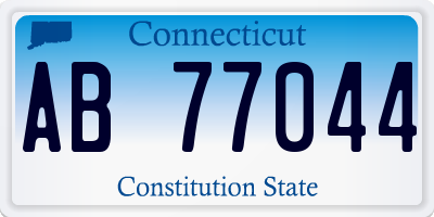 CT license plate AB77044