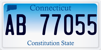 CT license plate AB77055