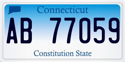 CT license plate AB77059