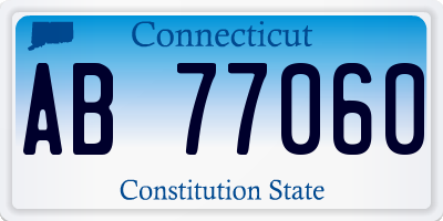 CT license plate AB77060