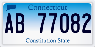 CT license plate AB77082