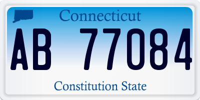 CT license plate AB77084