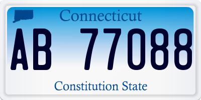 CT license plate AB77088