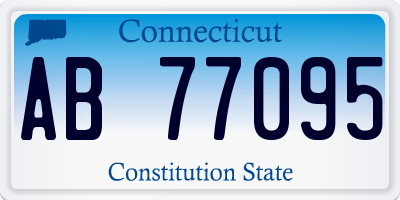 CT license plate AB77095