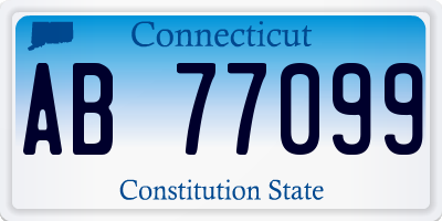 CT license plate AB77099