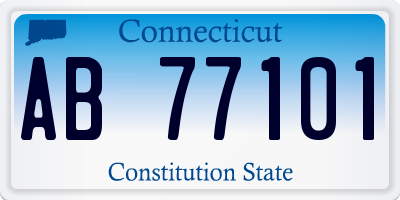 CT license plate AB77101