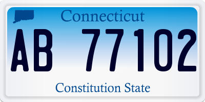 CT license plate AB77102