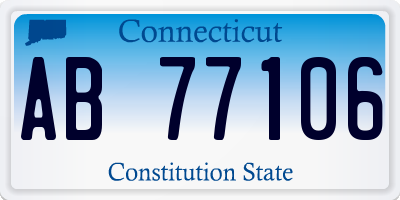 CT license plate AB77106