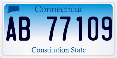 CT license plate AB77109