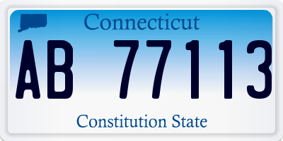 CT license plate AB77113