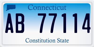 CT license plate AB77114