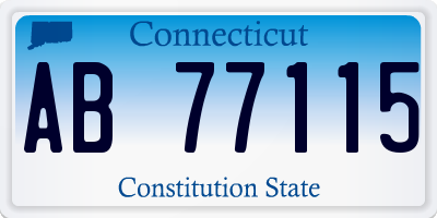 CT license plate AB77115