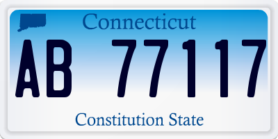 CT license plate AB77117