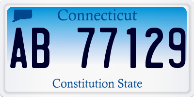 CT license plate AB77129