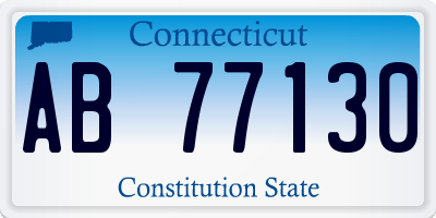 CT license plate AB77130