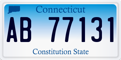 CT license plate AB77131