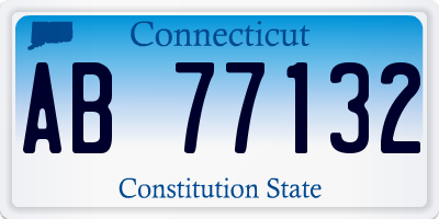 CT license plate AB77132