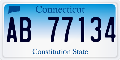 CT license plate AB77134