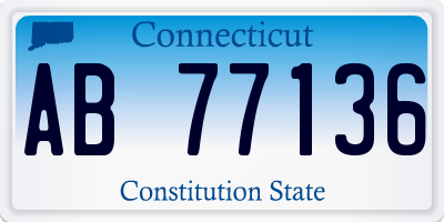 CT license plate AB77136