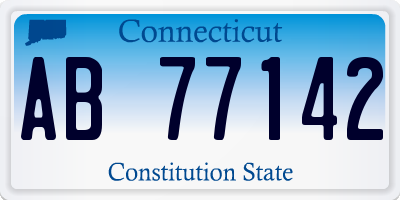 CT license plate AB77142