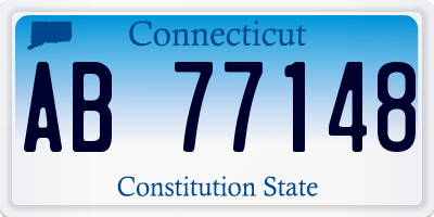 CT license plate AB77148