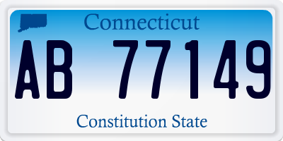 CT license plate AB77149