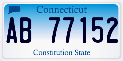 CT license plate AB77152