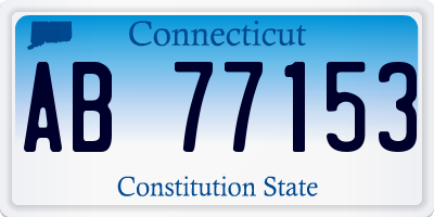 CT license plate AB77153